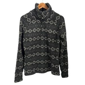 OBERMEYER 1/2 Zip Women's Snowflake Fleece Medium